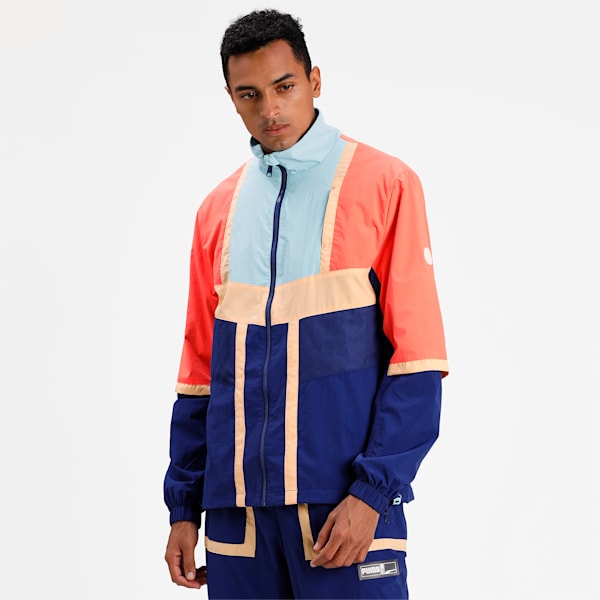 Court Side Men's Basketball Jacket, Elektro Blue, extralarge-IND