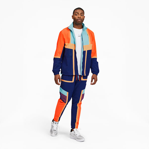 Courtside Men's Basketball Pants, Elektro Blue, extralarge