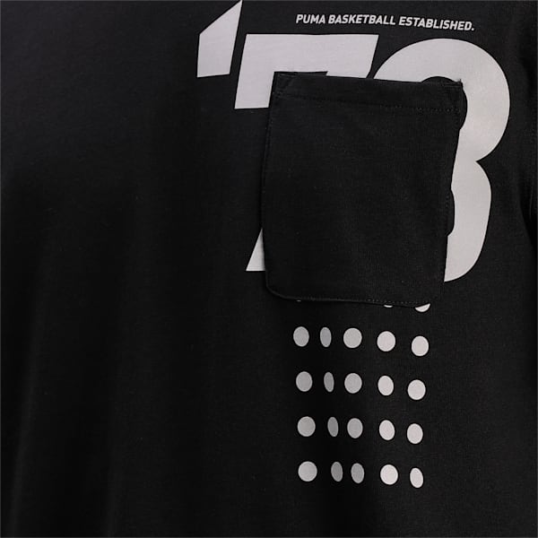 Pocket Men's Basketball  T-shirt, Puma Black, extralarge-IND