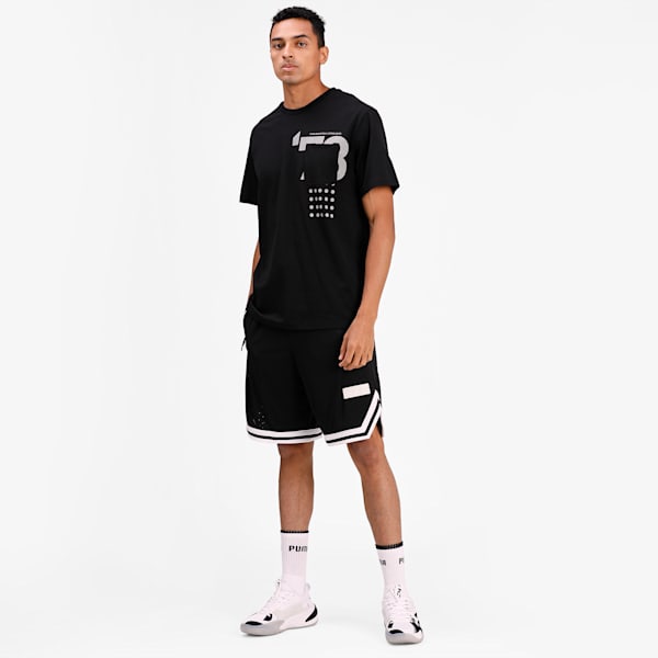 Pocket Men's Basketball  T-shirt, Puma Black, extralarge-IND