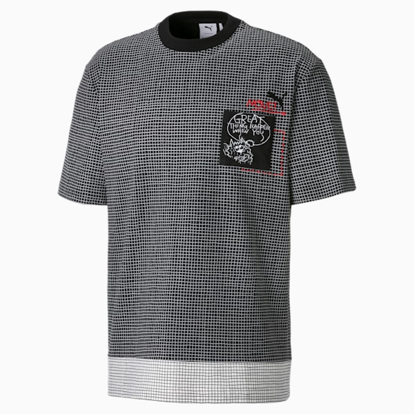 PUMA x MICHAEL LAU Men's Pocket Tee, Puma Black, extralarge