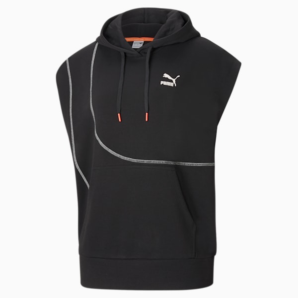 Convey Women's Sleeveless Hoodie, Puma Black, extralarge