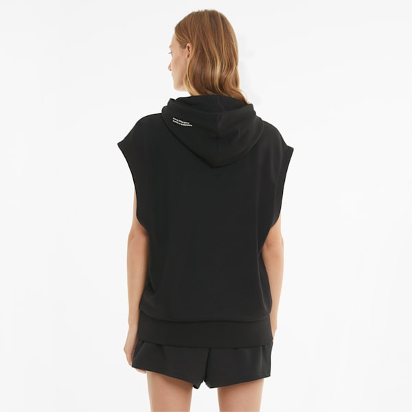 Convey Women's Sleeveless Hoodie, Puma Black, extralarge