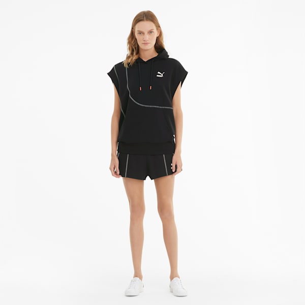 Convey Women's Sleeveless Hoodie, Puma Black, extralarge