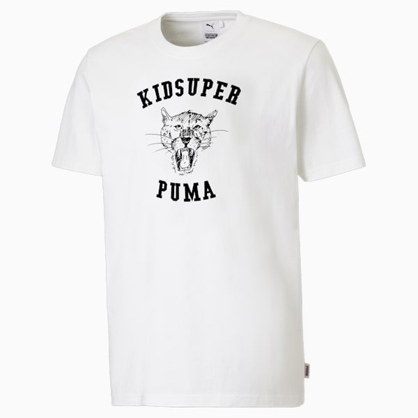 PUMA x KidSuper Men's Relaxed T-shirt, Puma White, extralarge