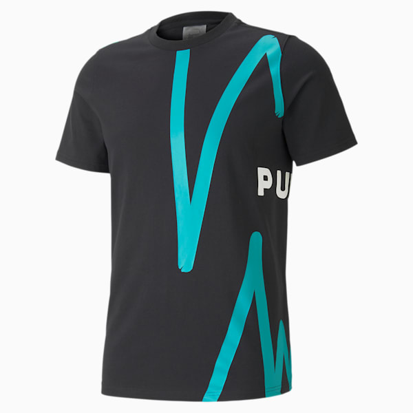 Franchise Graphic Men's Basketball T-Shirt, Puma Black