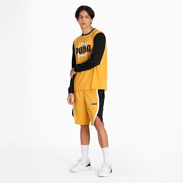 Curl Knitted Men's Shorts, Mineral Yellow, extralarge-IND