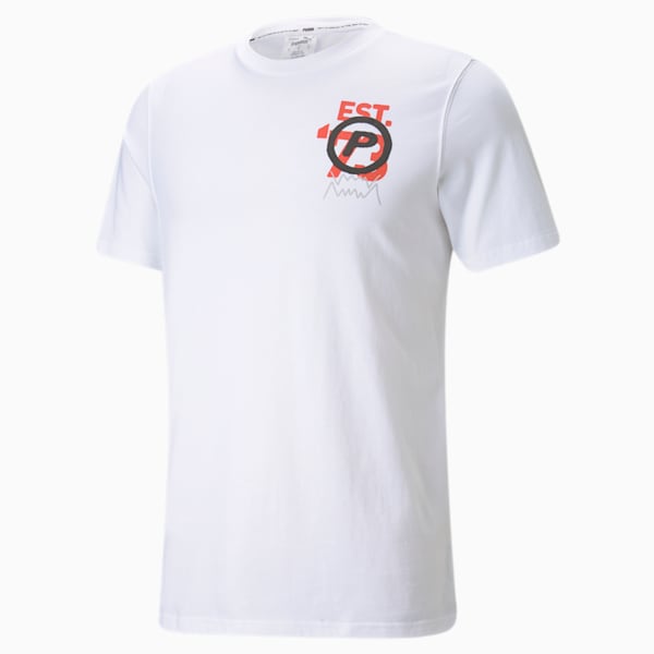 Franchise Short Sleeve Men's Basketball  T-shirt, Puma White, extralarge-IND
