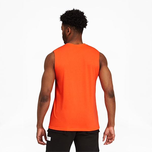 Triple Double Men's Basketball Tank, Fiery Coral, extralarge