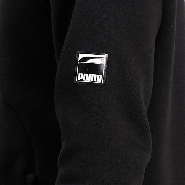Dime Men's Basketball Slim Jacket, Puma Black-Puma Black, extralarge-IND