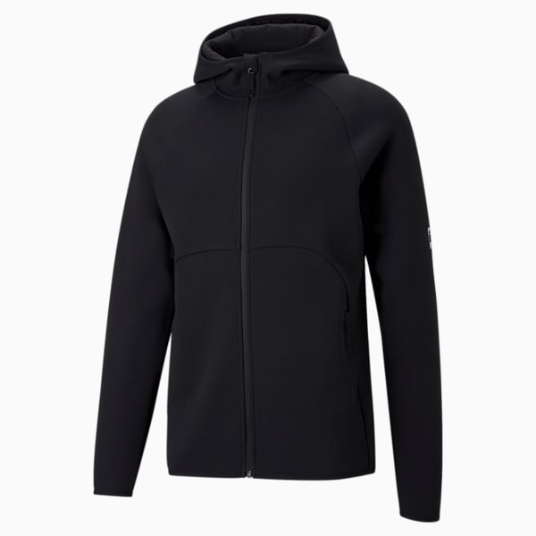Dime Men's Basketball Slim Jacket, Puma Black-Puma Black, extralarge-IND