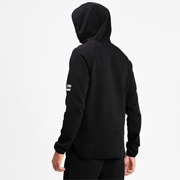 Dime Men's Basketball Slim Jacket, Puma Black-Puma Black, extralarge-IND