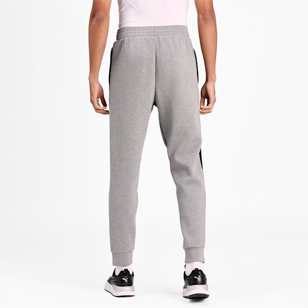 Dime Men's Basketball Trackpants, Medium Gray Heather-Puma Black, extralarge-IND