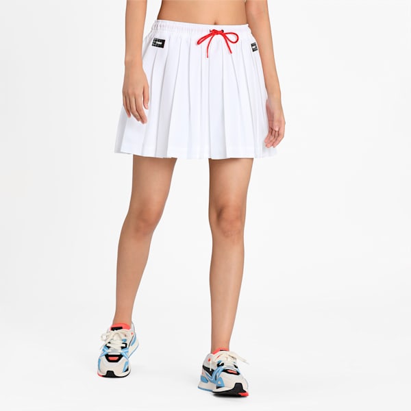 PUMA x PUMA Women's Tennis Skirt, Puma White, extralarge-IND