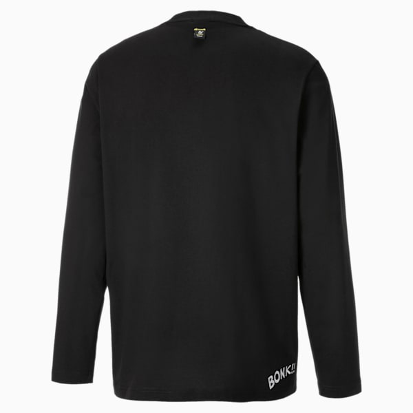 PUMA x PEANUTS Men's Long Sleeve Tee, Puma Black, extralarge