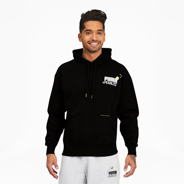 PUMA x PEANUTS Men's Hoodie, Puma Black, extralarge