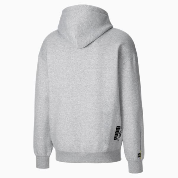 PUMA x PEANUTS Men's Hoodie, Light Gray Heather, extralarge