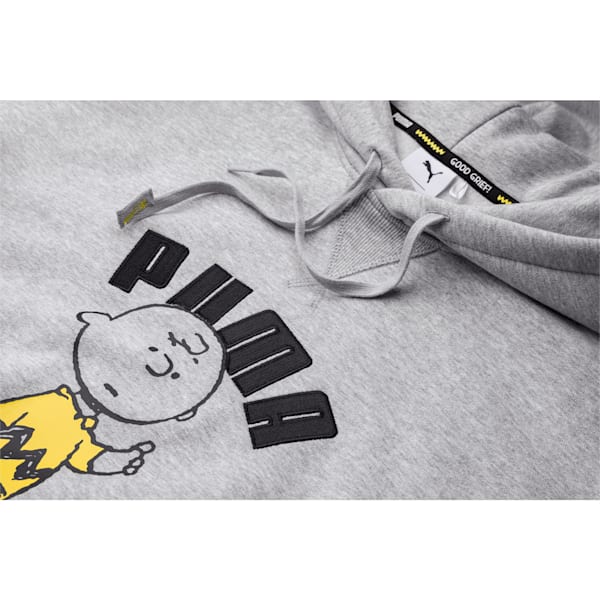 PUMA x PEANUTS Men's Hoodie, Light Gray Heather, extralarge