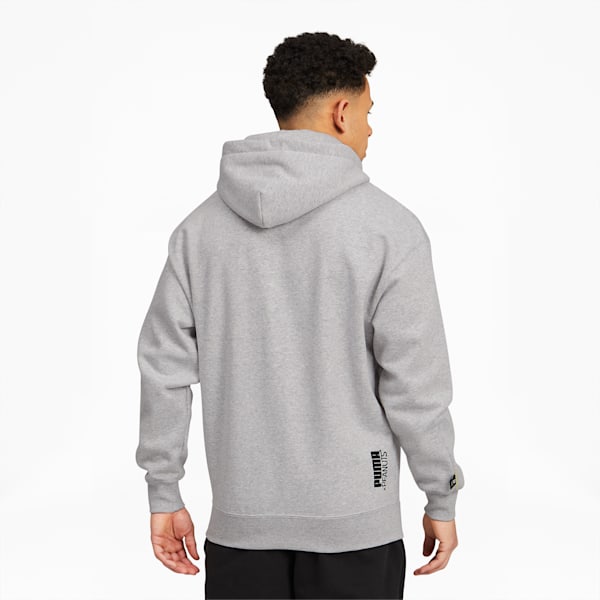 PUMA x PEANUTS Men's Hoodie, Light Gray Heather, extralarge