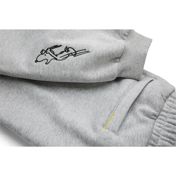 PUMA x PEANUTS Men's Sweatpants, Light Gray Heather, extralarge