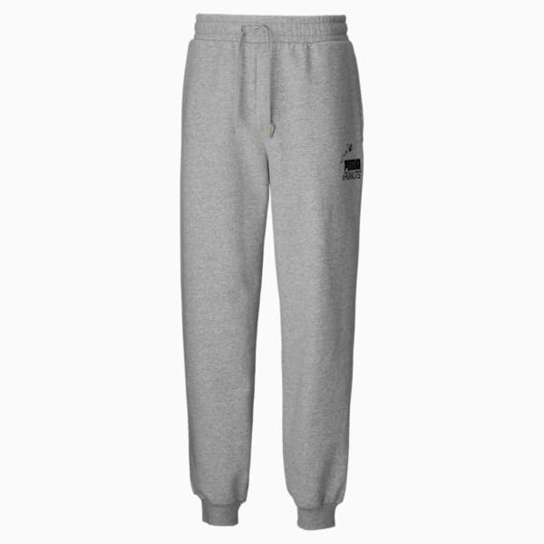 PUMA x PEANUTS Men's Sweatpants, Light Gray Heather, extralarge