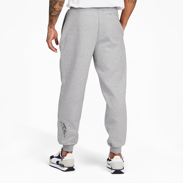 PUMA x PEANUTS Men's Sweatpants, Light Gray Heather, extralarge