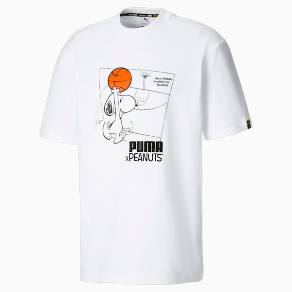 PUMA x PEANUTS Men's  Relaxed T-Shirt, Puma White