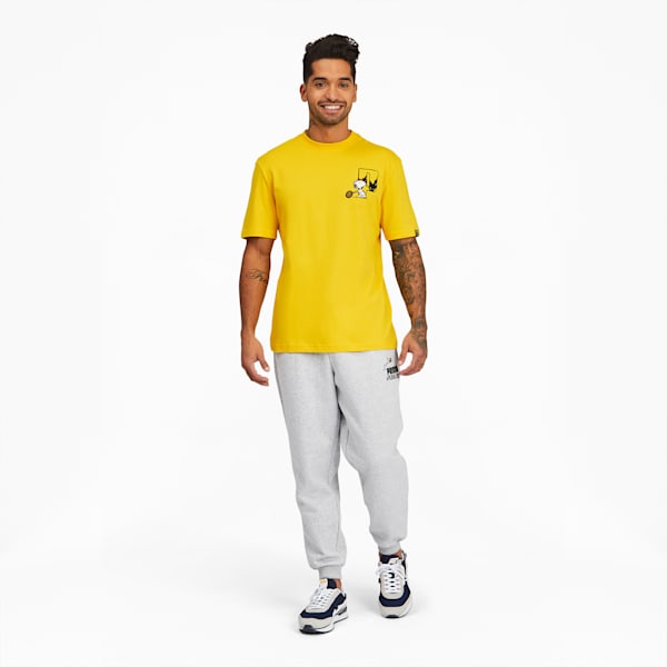 PUMA x PEANUTS Men's Tee, Maize, extralarge