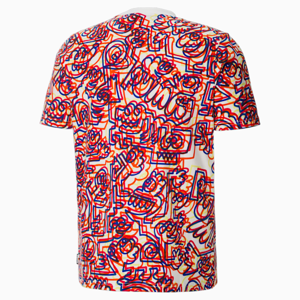 PUMA x MR. DOODLE Men's AOP Tee, Puma White-AOP, extralarge
