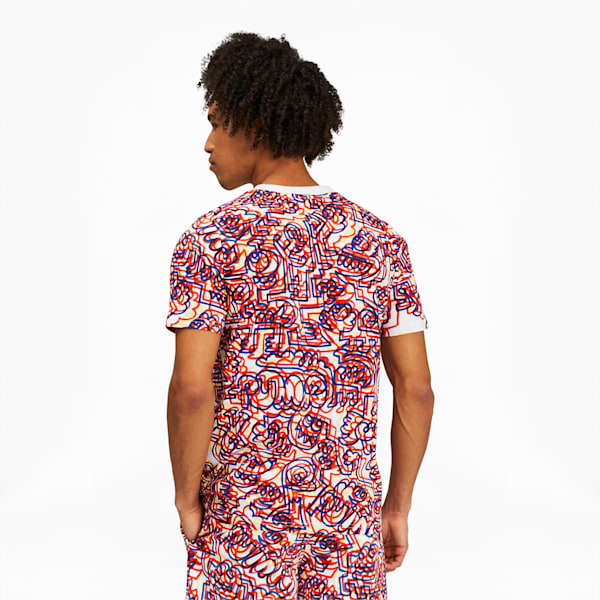 Playera Hombre PUMA x MR DOODLE, Puma White-AOP, extralarge