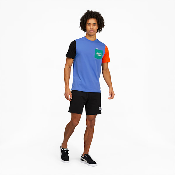 PUMA x MR. DOODLE Men's Colorblock Tee, Ultramarine, extralarge