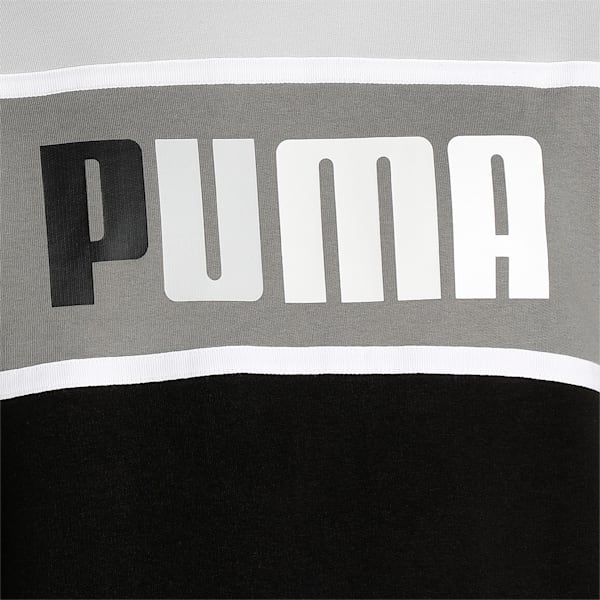 PUMA Retro Block Crew Men's Sweat Shirt, Puma Black