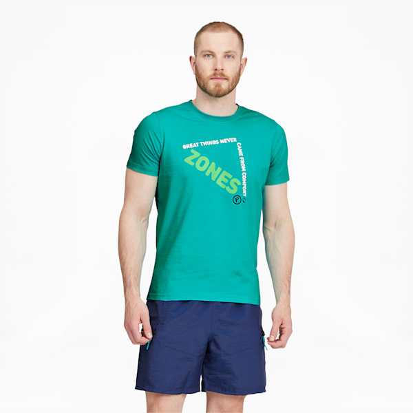 Hoops Men's Tee, Elektro Pool, extralarge