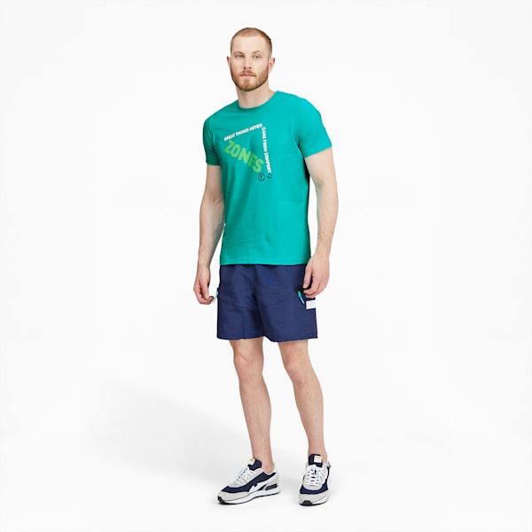 Hoops Men's Tee, Elektro Pool, extralarge