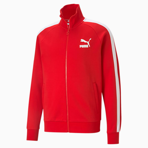 Iconic T7 Men's Track Jacket, High Risk Red, extralarge-IND