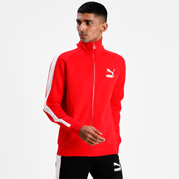 Iconic T7 Men's Track Jacket, High Risk Red, extralarge-IND