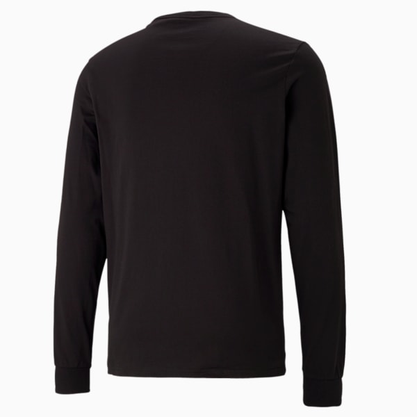 Franchise Men's Long Sleeve Basketball Tee, Puma Black, extralarge