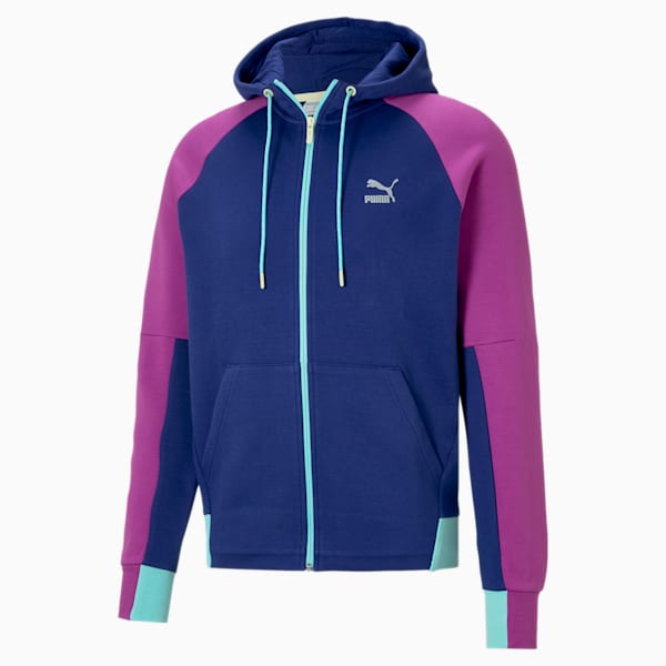 Classics Tech Full-Zip Men's Hoodie, Elektro Blue, extralarge-IND