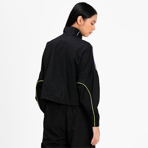 Evide Woven Women's Track Relaxed Jacket, Puma Black, extralarge-IND