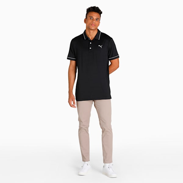 CLOUDSPUN Monarch Men's Golf Performance Polo, Puma Black Heather-High Rise, extralarge-IND