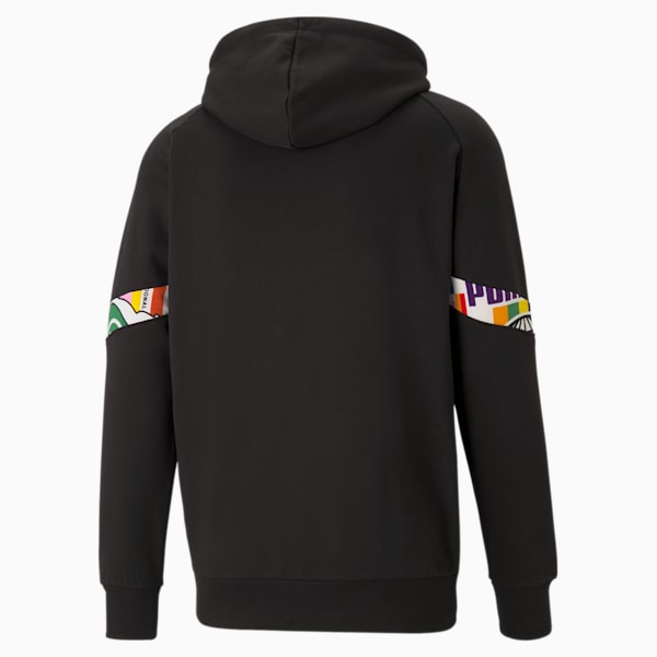 PUMA International Men's Regular Fit Hoodie, Puma Black, extralarge-IND
