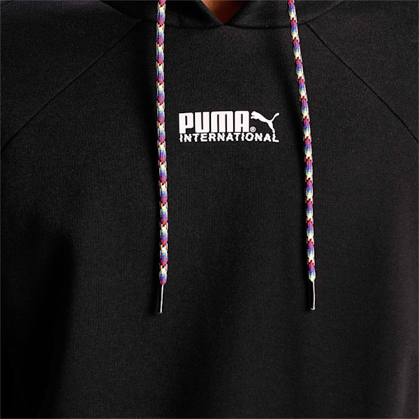 PUMA International Men's Regular Fit Hoodie, Puma Black, extralarge-IND