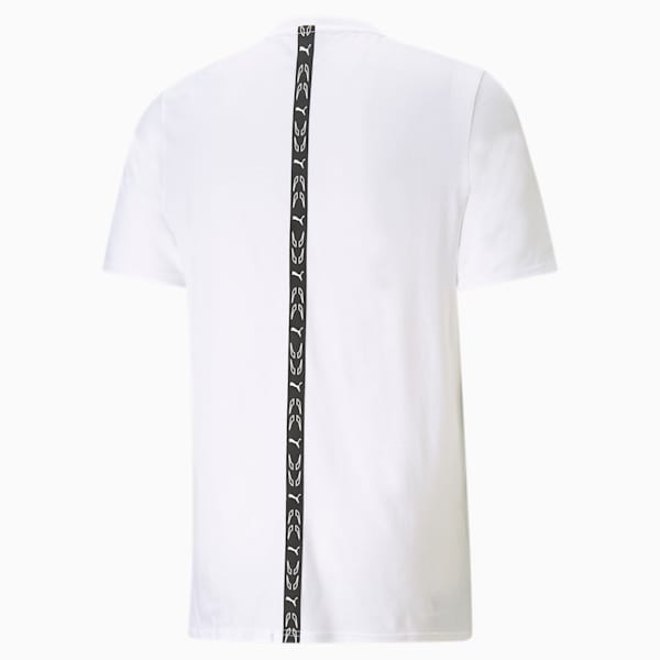 Elevate Men's Tape Tee, Puma White, extralarge