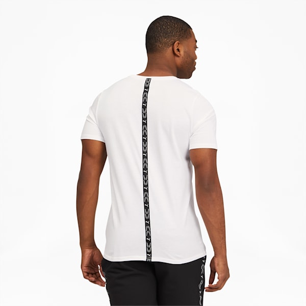 Elevate Men's Tape Tee, Puma White, extralarge