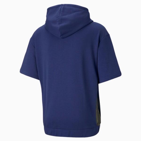 Decor8 Men's Short Sleeve Hoodie, Elektro Blue, extralarge