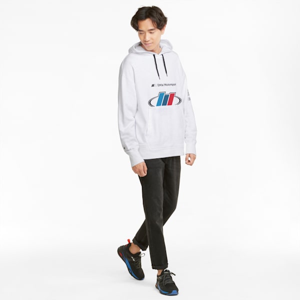 BMW M Motorsport Street Men's Hoodie, Puma White, extralarge