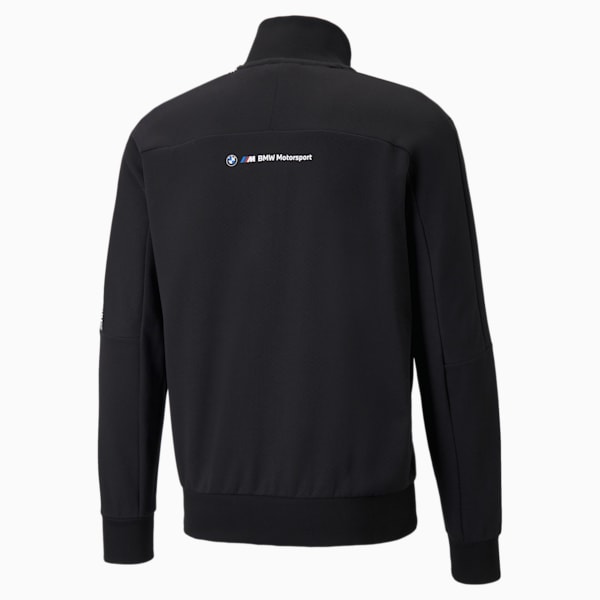 BMW M Motorsport Regular Fit T7 Full-Zip Men's Sweat Shirt, Puma Black, extralarge-IND