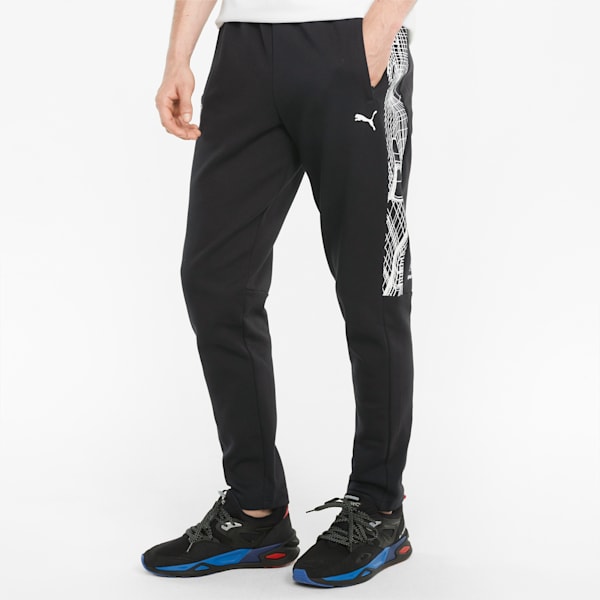 BMW M Motorsport Slim Fit Men's Sweat Pants, Puma Black, extralarge-IND