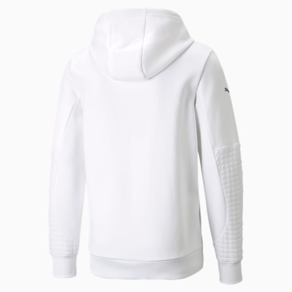 BMW M Motorsport Full-Zip Men's Hoodie, Puma White, extralarge