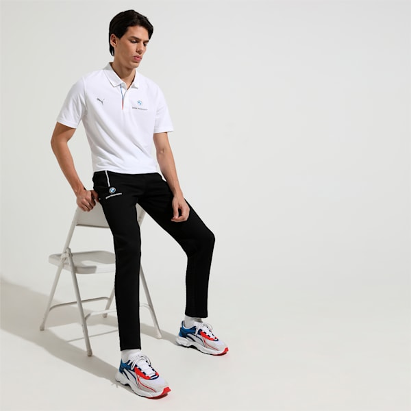 BMW M Motorsport Slim Fit Men's Sweat Pants, Puma Black, extralarge-IND